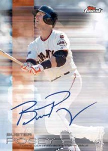 2016 Topps Finest Baseball Finest Autograph Posey