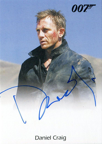 JAMES BOND AUCTION IS FOR SINGLE CARD//S 2016 CLASSICS AUTOGRAPH CARDS