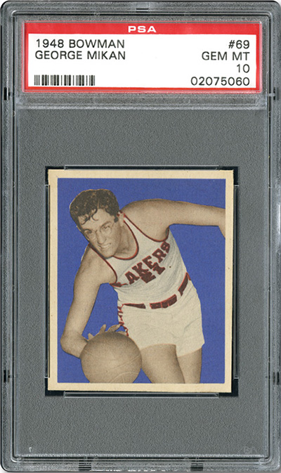 PSA 10 1948 Bowman George Mikan RC