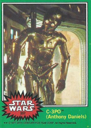 1977 Topps Star Wars #29 Stopped by Stormtroopers EX 