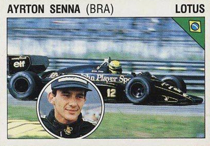 1986 Panini Supersport Ayrton Senna