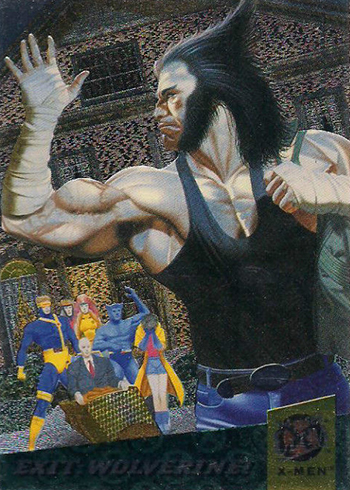 Broken Claws #88 X-Men Chromium Fleer Ultra 1995 Trade Card C1399 