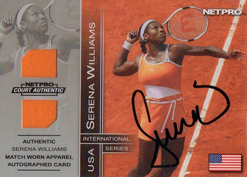 2003 NetPro Autographed Memorabilia Serena Williams 100