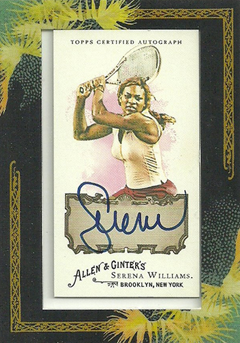 2008 Topps Allen and Ginter Serena Williams Autograph