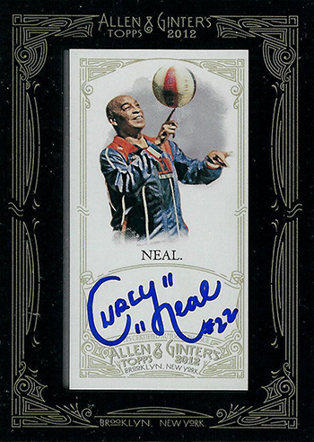 2012 Allen and Ginter Autographs Curly Neal
