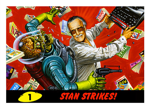 2013 Topps Mars Attacks Stan Lee Comikaze Promo Card