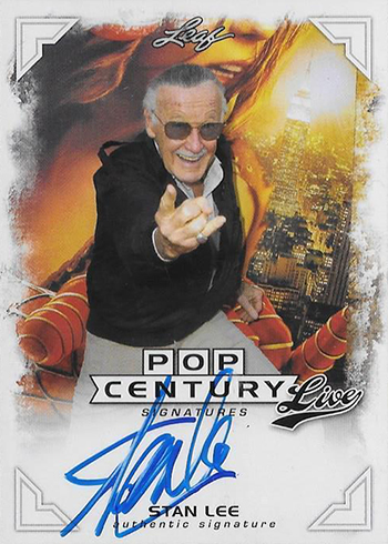 2014 Leaf Pop Century Live Signatures Stan Lee