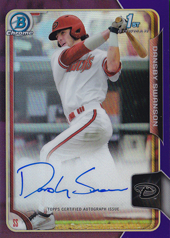 2015 Bowman Draft Baseball Parallel and Refractor Gallery