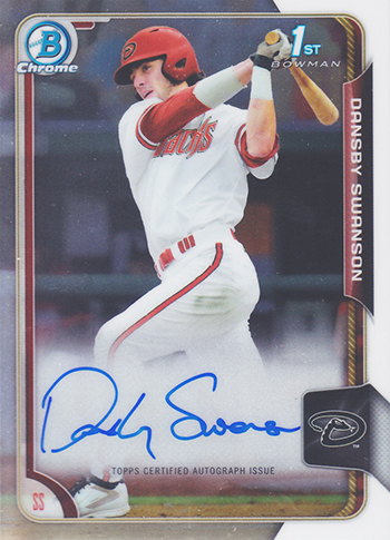 Dansby Swanson 2015 Bowman Draft Chrome DP Auto - Refractor #BCA-DS Price  Guide - Sports Card Investor