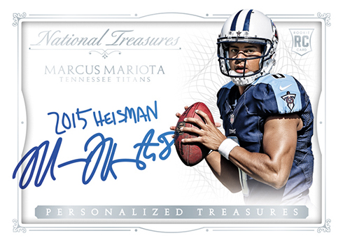 2015 Panini National Treasures Football Personalized Treasure