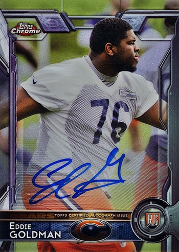 Eddie Goldman 2015 Topps Chrome Chicago Bears Rookie Card #160 at 's  Sports Collectibles Store