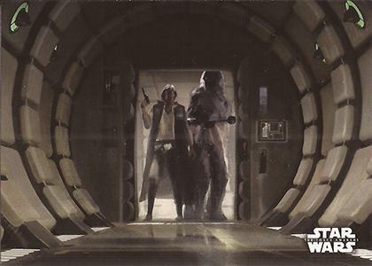 2015 Topps Star Wars The Force Awakens Concept Art #8 Jumping to Hyperspace 