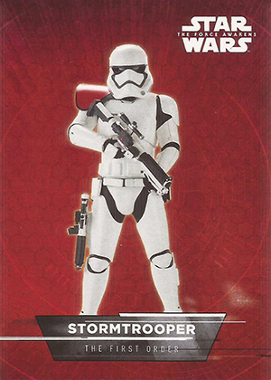 2015 Topps Star Wars The Force Awakens Character Montage #8 Stormtrooper 