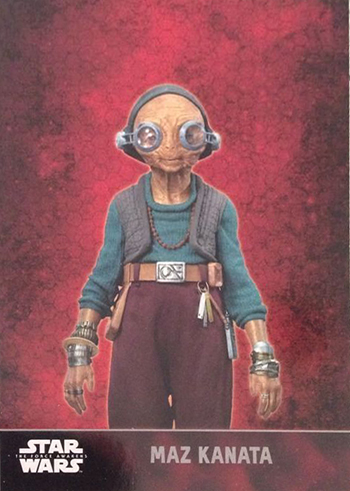 2015 Topps Star Wars The Force Awakens 101 Maz Kanata Target Promo