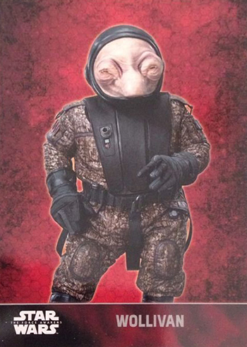 2015 Topps Star Wars The Force Awakens 102 Wollivan Target Promo