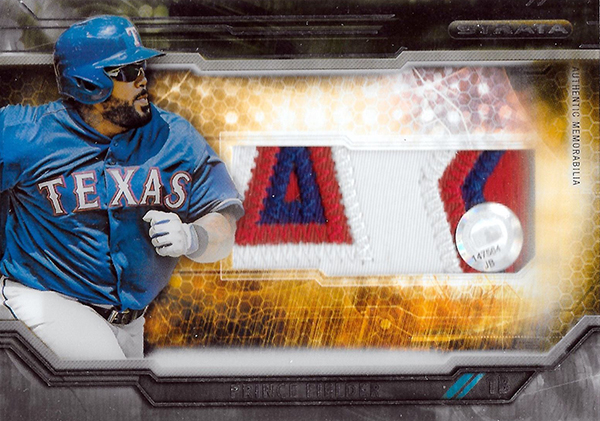 2015 Topps Strata Clearly Authentic Patch Prince Fielder