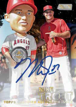 2016 Topps Stadium Club Baseball Autographs Mike Trout