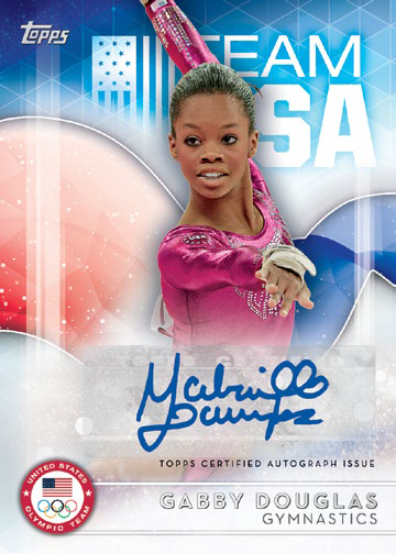 2016 Topps US Olympic and Paralympic Team Hopefuls Autographs Gabby Douglas