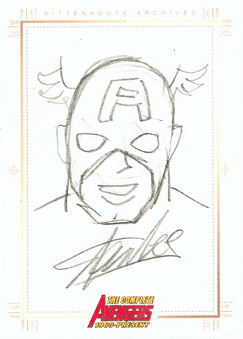 Avengers Stan Lee Sketch Card