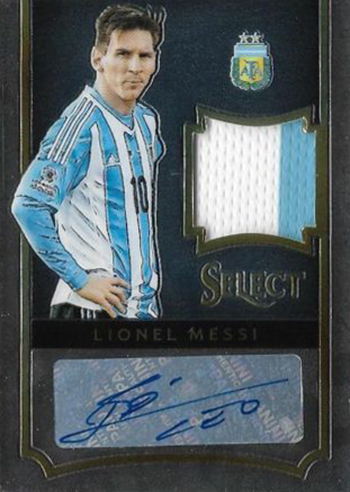 Lionel Messi 2015 Panini Select Striped Jersey Soccer Graded Card #65 PSA 10