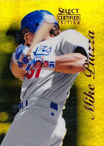 1996 Select Certified Mirror Gold Mike Piazza