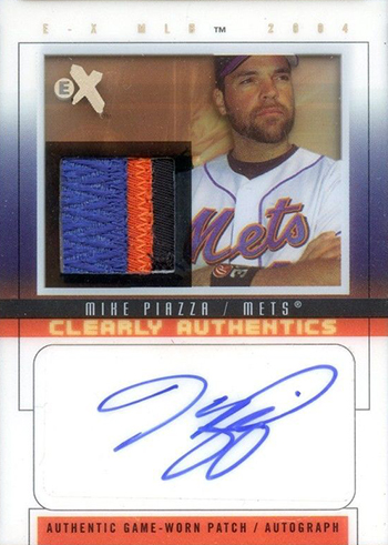 2004 EX Clearly Authentics Mike Piazza Autograph 31