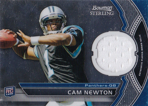 Cam Newton Rookie Card 2011 Abs Mem Star Gazing Materials #12 Panthers