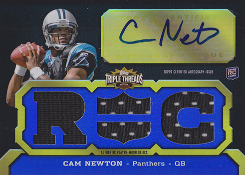 Cam Newton Signed 2011 Topps Rookie #CN Panthers Football Card PSA – Sports  Integrity