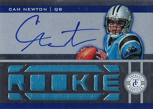 2011 LIMITED Cam Newton DRAFT DAY COMBOS Rookie Jersey /100 - Sweet Card