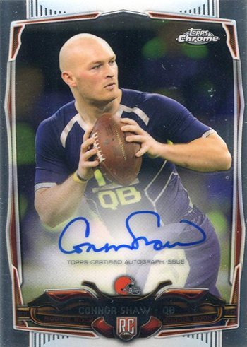 2014 Topps Chrome Connor Shaw Autograph