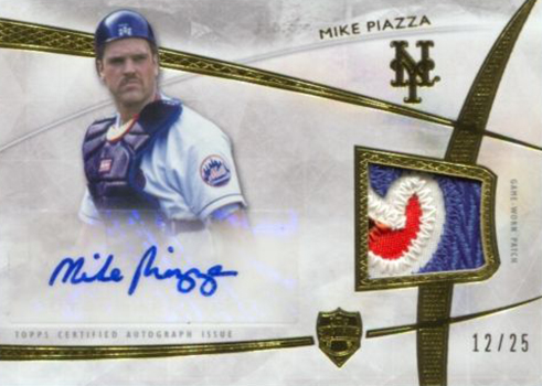 2014 Topps Supreme Mike Piazza Auto Patch Wrong Sig