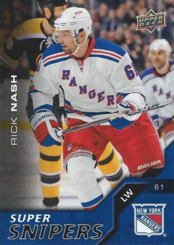 Rick Nash hockey card (New York Rangers All Star) 2013 Upper Deck
