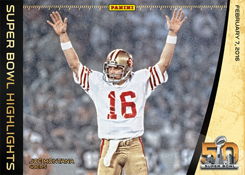 2015 Panini Super Bowl Highlights Joe Montana Oversized