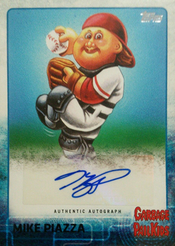 2015 Topps Garbage Pail Kids Baseball Autographs Mike Piazza