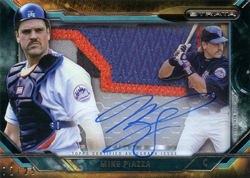 2015 Topps Strata Signature Patches Mike Piazza
