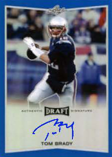 2016 Leaf Metal Football Tom Brady Autograph Blue