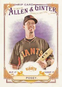 2016 Topps Allen and Ginter Baseball Rip Card