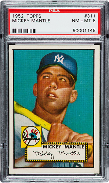 1952 Topps Mickey Mantle PSA 8 Heritage Feb-2016