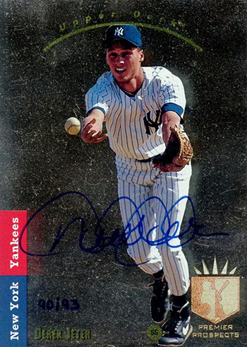And the Derek Jeter 1993 Upper Deck Autographed buyback Rookie Card goes to   - Beckett News