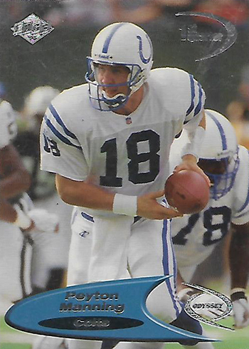 Peyton Manning 1998 Fleer Tradition Colts Tennessee Vols True Rookie Rc #235