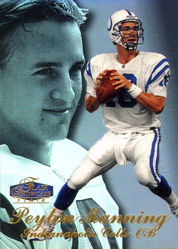 1998 Flair Showcase Row 3 Peyton Manning RC