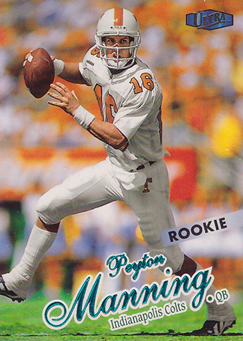 Best 25 Peyton Manning rookie cards - Price Guide & Values