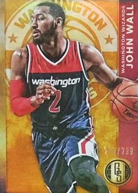 2015-16 GS Bk 104 John Wall Red Black Jersey