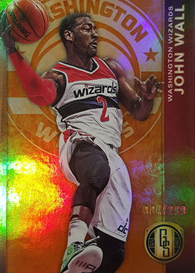 2015-16 GS Bk 104 John Wall Red White Jersey