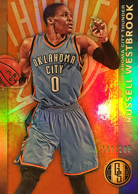 2015-16 GS Bk 110 Russell Westbrook Blue Jersey