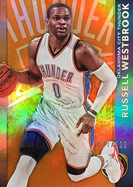 2015-16 GS Bk 110 Russell Westbrook White Jersey