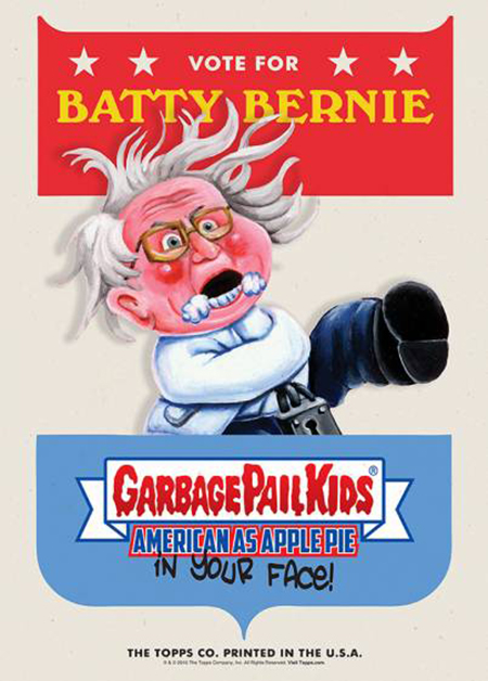 2016 Topps Garbage Pail Kids Candidate Posters Batty Bernie