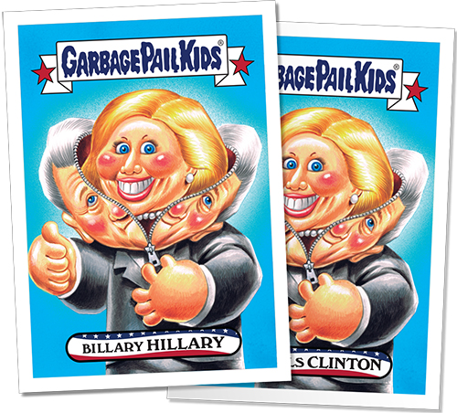 2016 Topps Garbage Pail Kids New Hampshire Primaries Edition 8 Hillary Clinton