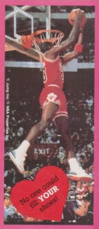 Michael Jordan Jump Inc. Hey, Champ! Have a great day! Valentines Day Card,  HOF