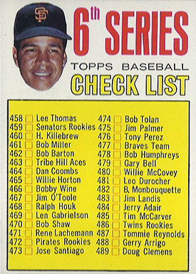 1967 Topps #500 Juan Marichal Giants HALL-OF-FAME 2 - GOOD B67T 12